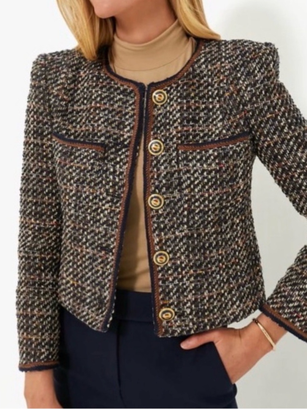 Veronica Beard Multicolor Tweed Lars Jacket